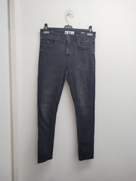 Jeans tapered FSBN noir délavé Taille 40
