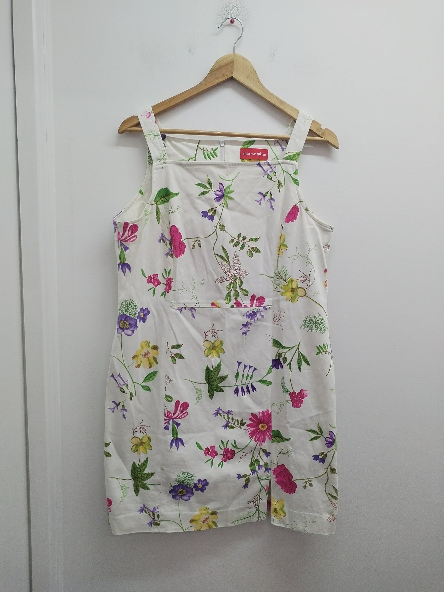 Robe à bretelles Alain Manoukian blanche fleurie Taille 44