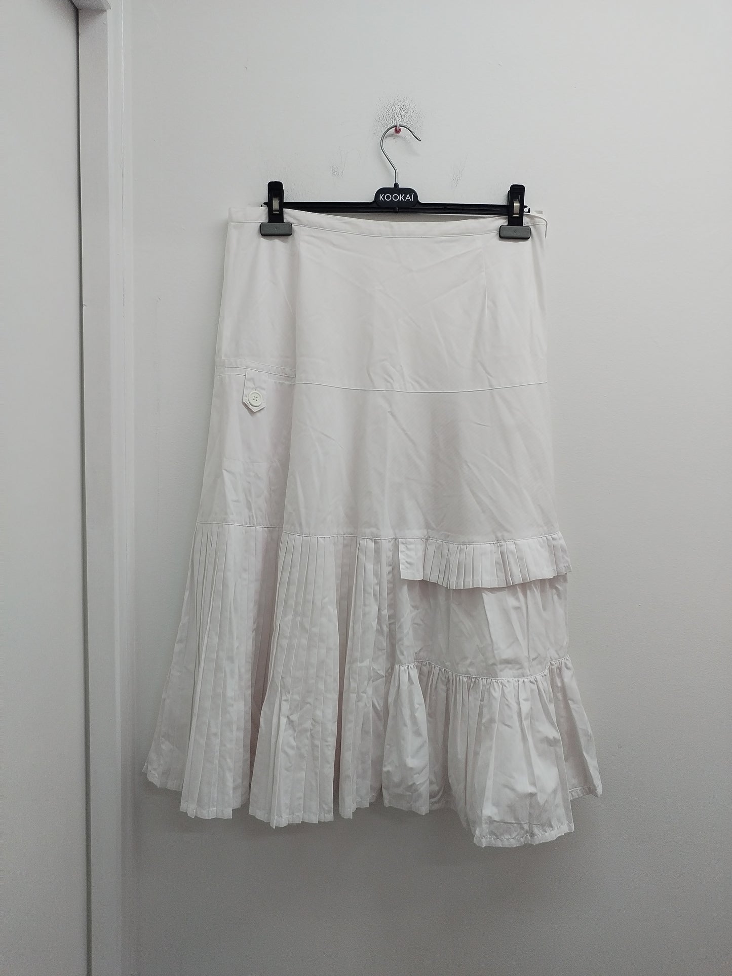 Jupe longue avec volants blanche Taille 44