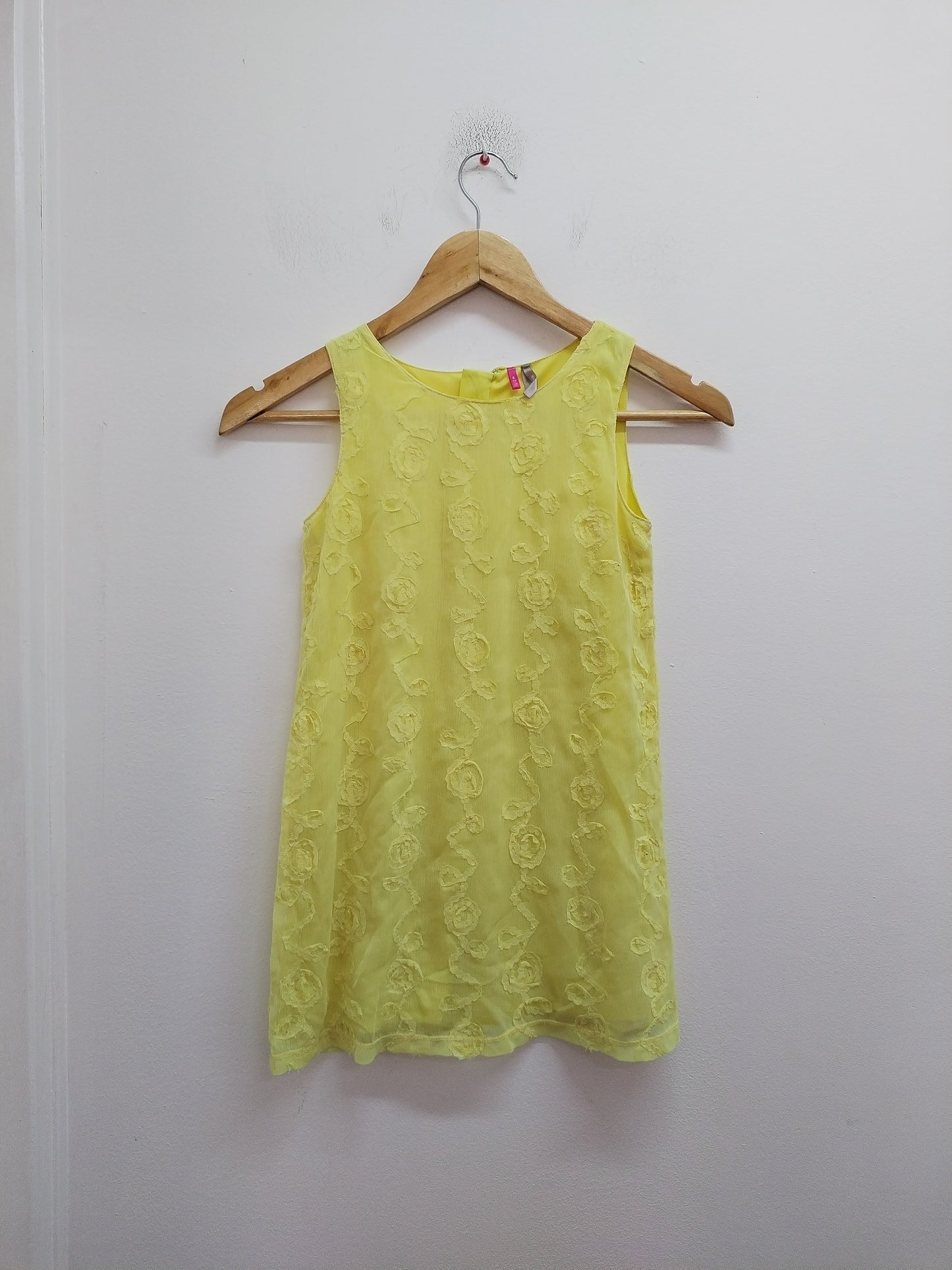 Robe sans manches Orchestra jaune avec broderie Taille 8 Ans