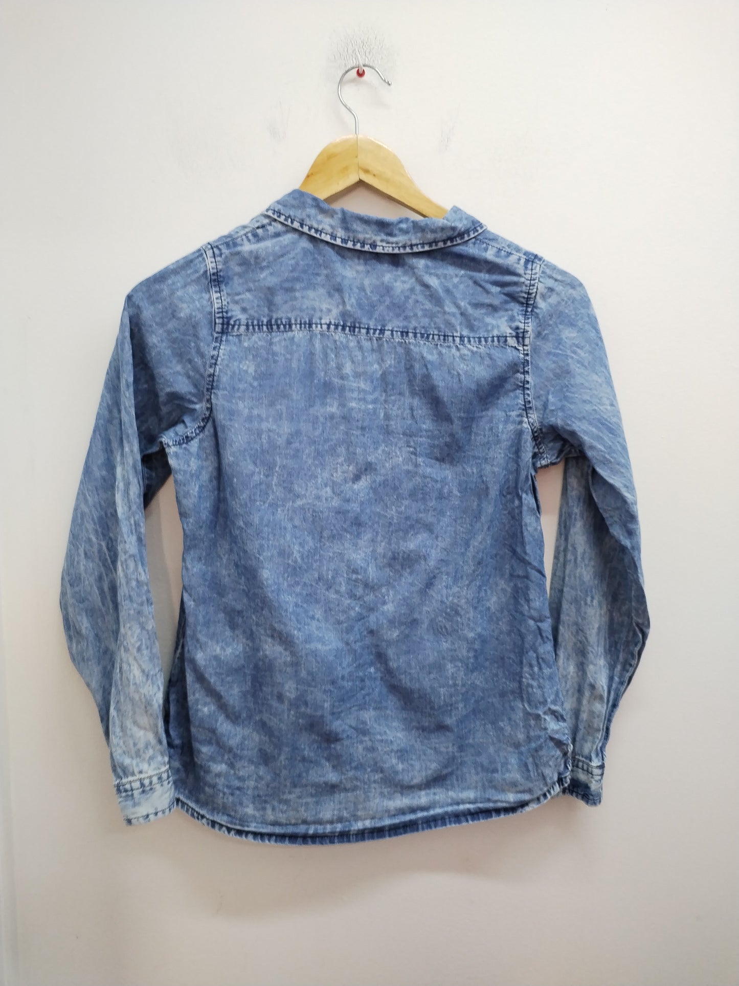 Chemise en jeans Orchestra bleue effet délavée Taille 14 Ans