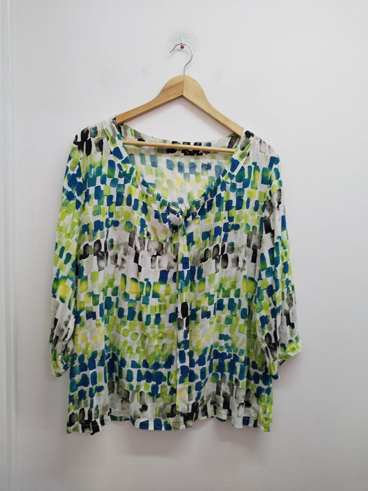 Tunique manches 3/4 imprimée Taille XL