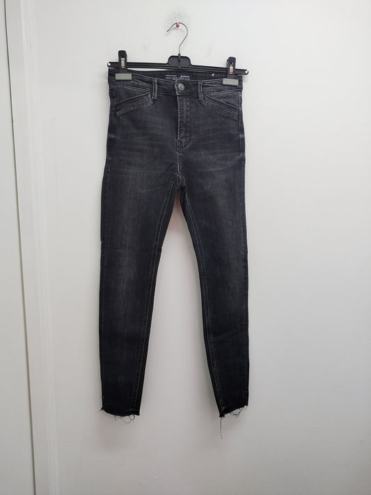 Jeans Stradivarius noir délavé Taille 36