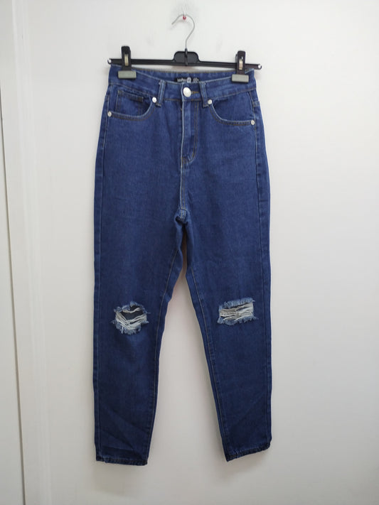 Jeans Boohoo bleu avec "trous" Taille 36