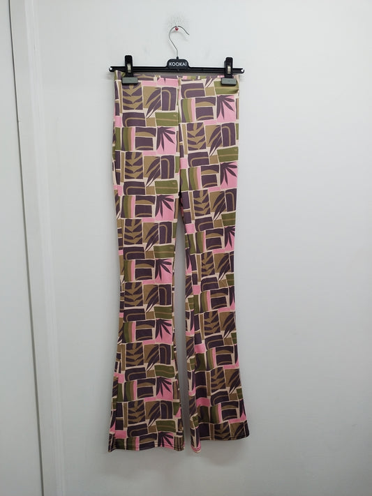 Pantalon pattes D'eph Yu & Me à motifs Taille M