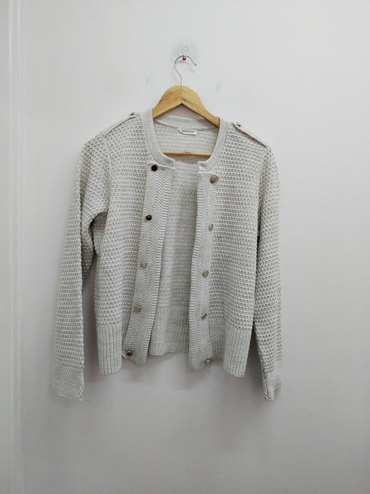 Gilet en maille Cache-Cache beige chiné Taille M