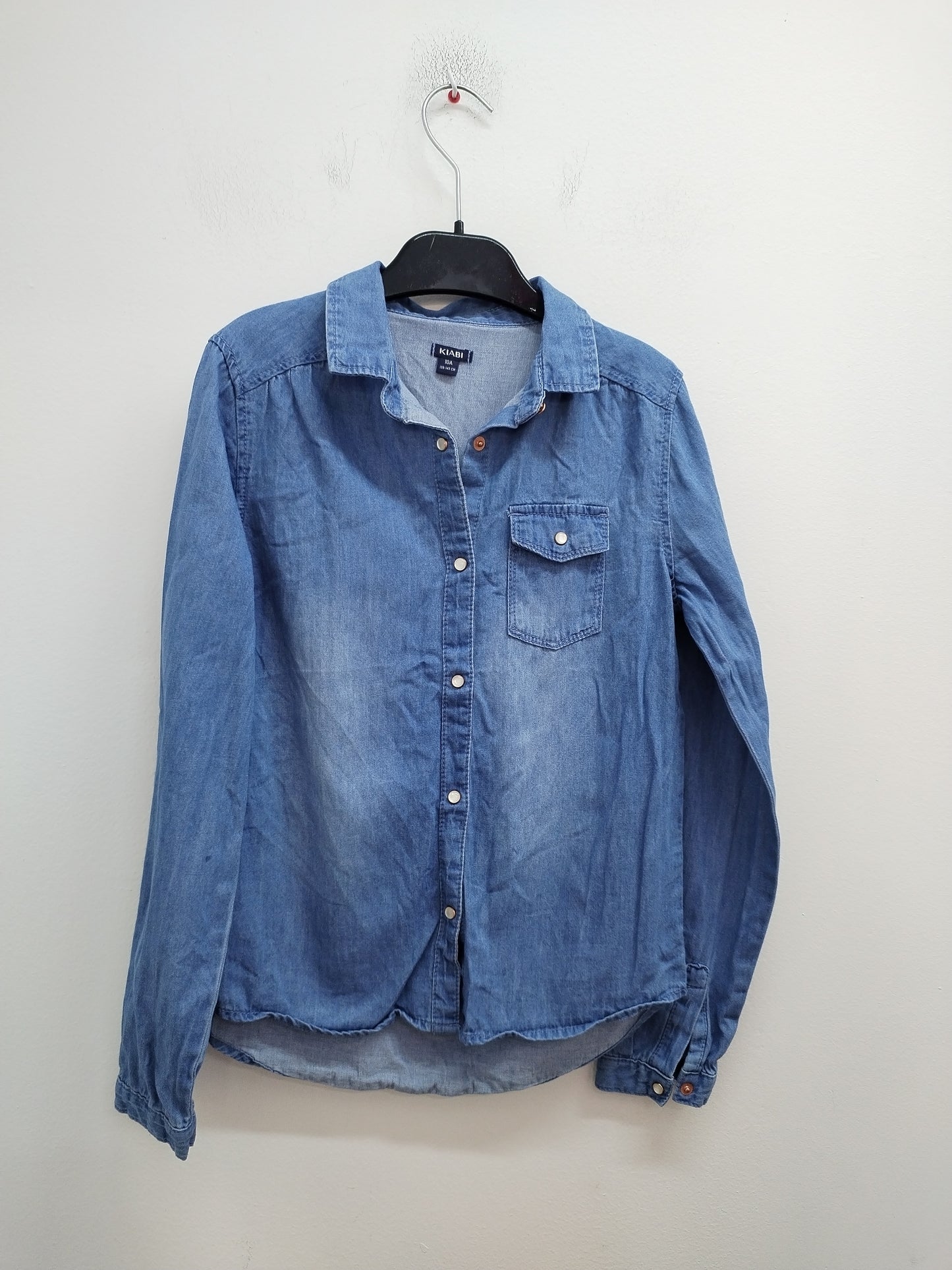 Chemise en jeans Kiabi bleue Taille 10 Ans