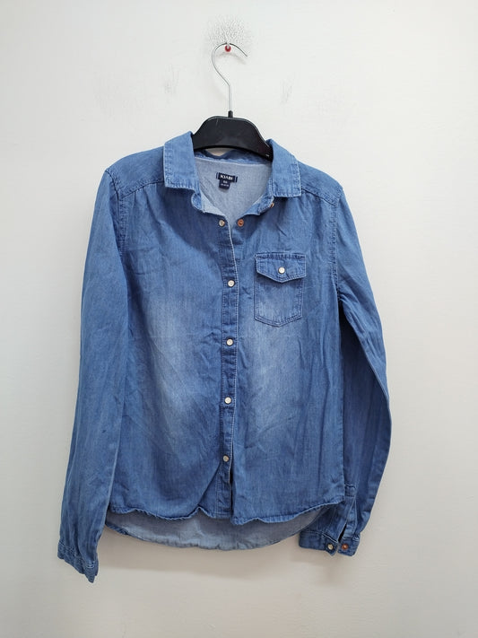 Chemise en jeans Kiabi bleue Taille 10 Ans