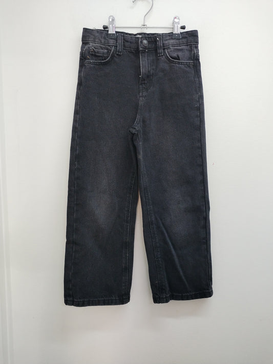 Jeans jambes larges Kiabi noir Taille 6 Ans