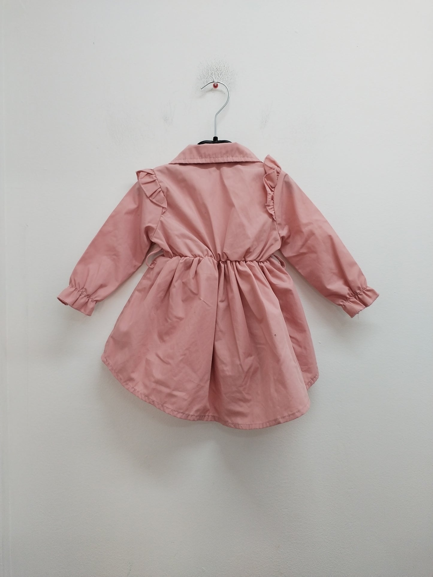 Robe manches longues Shein vieux rose Taille 6/9 Mois