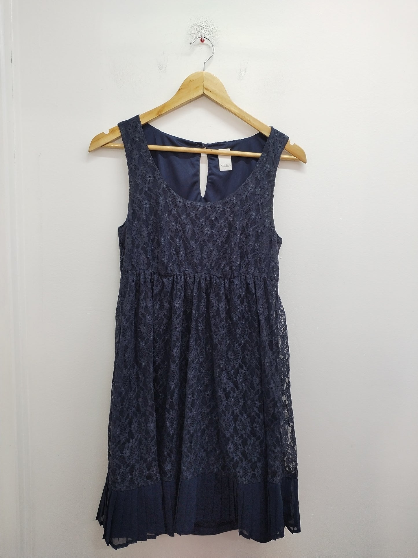 Robe sans manches Vila marine en dentelle Taille M
