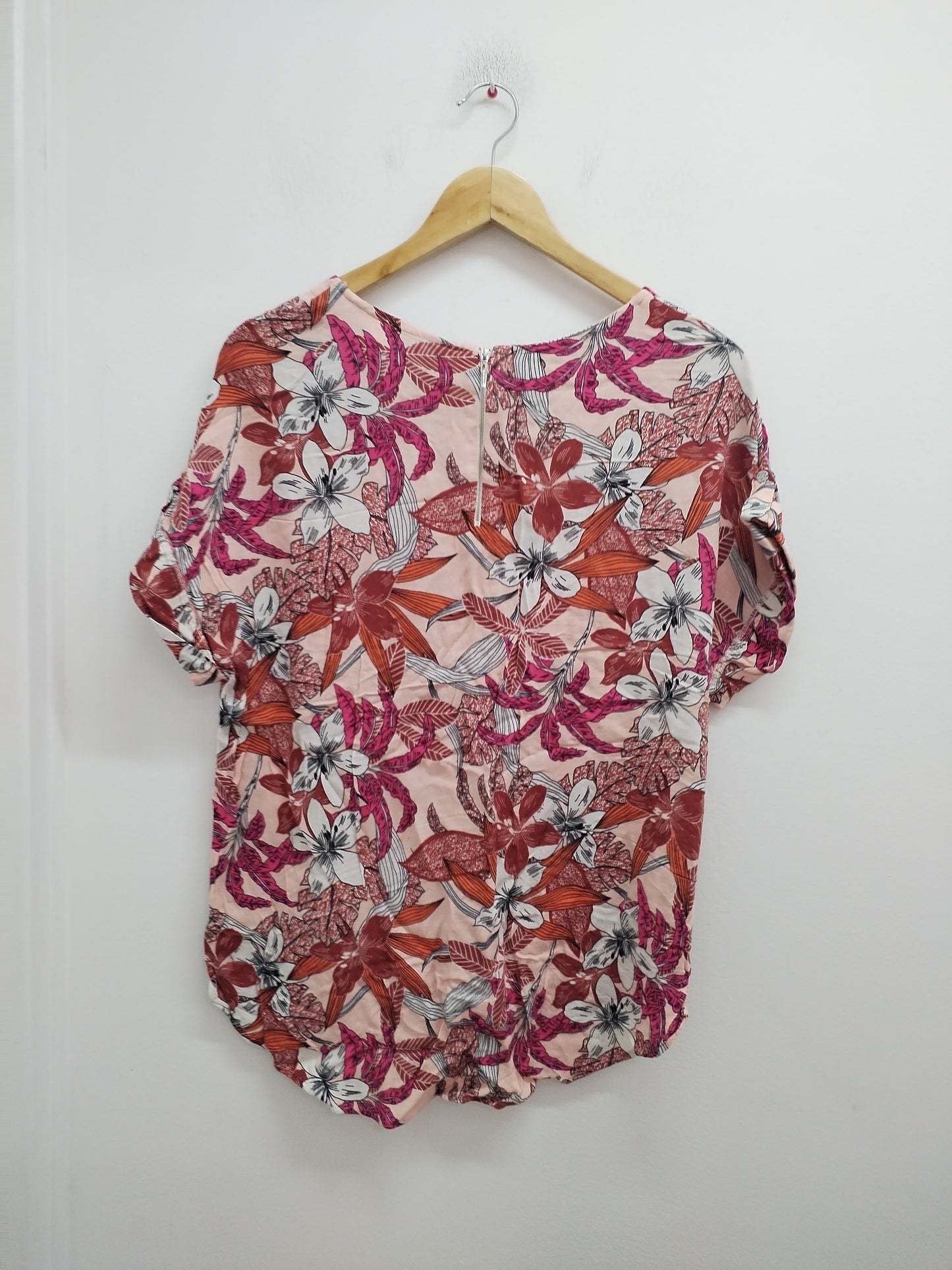 Tunique manches courtes fleurie Taille 46