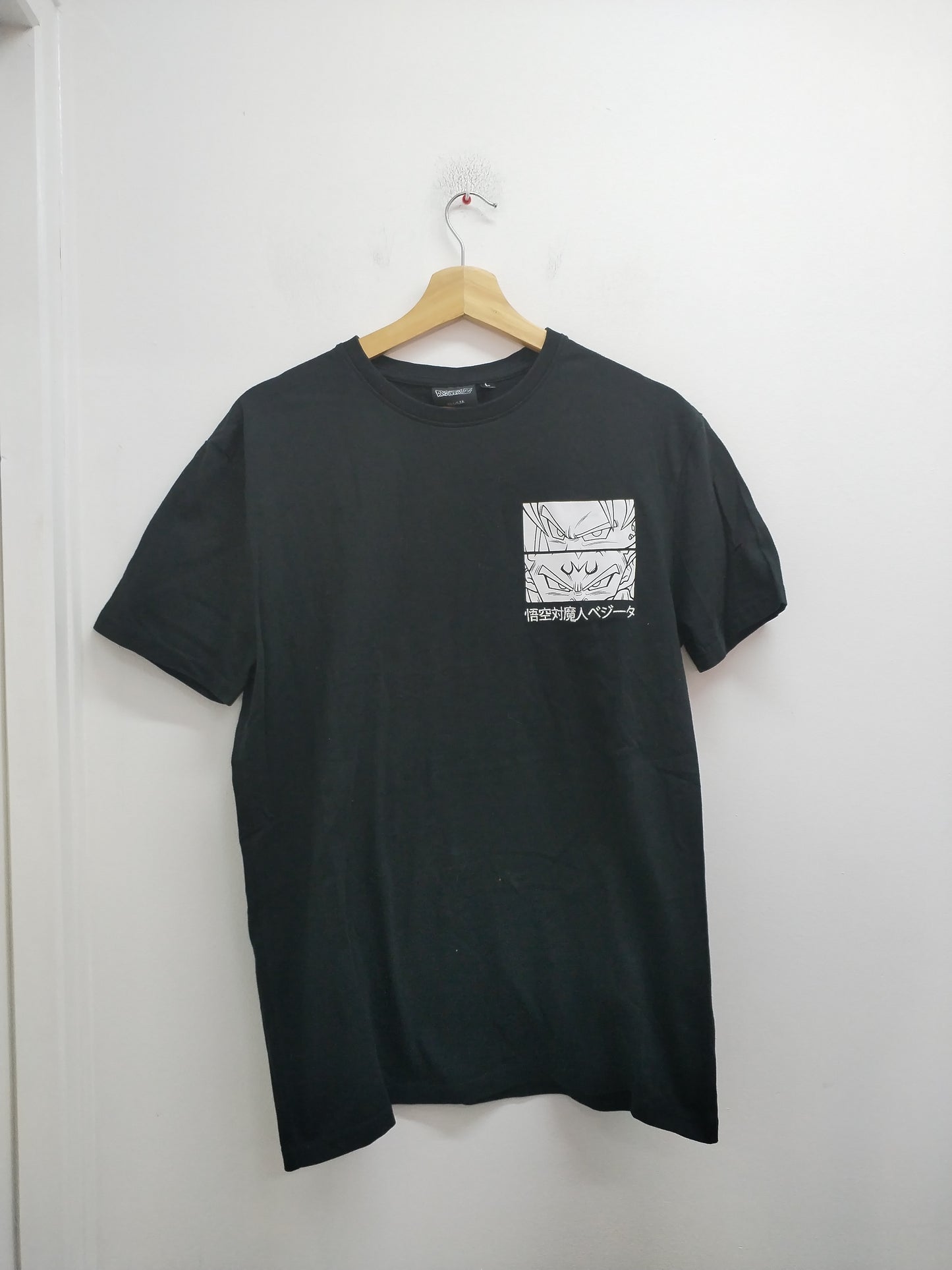 T-shirt Dragon Ball-Z noir avec impression Taille L