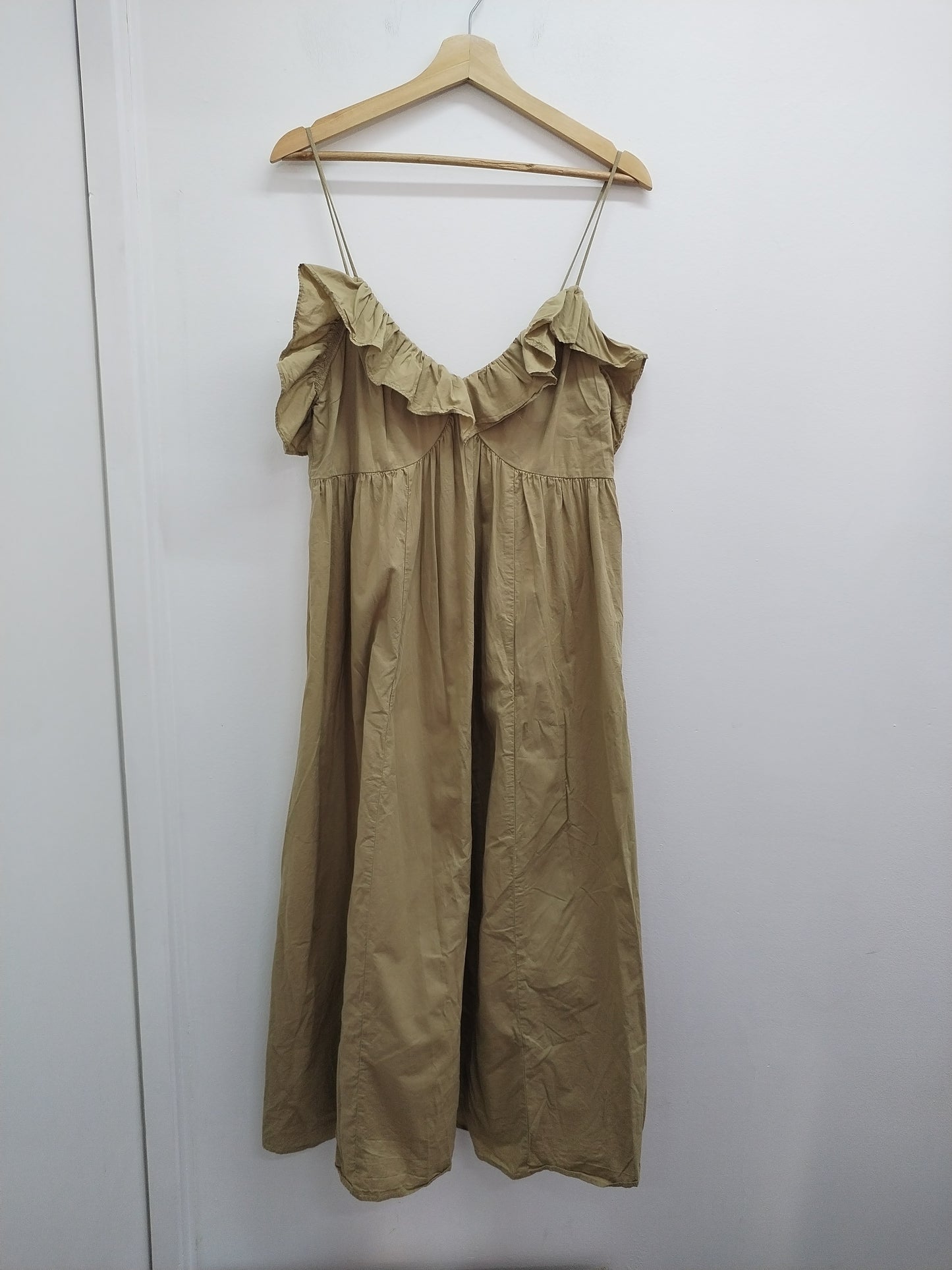 Robe à bretelles H&M beige Taille L
