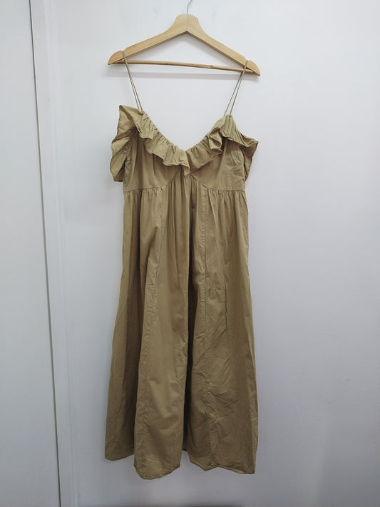 Robe à bretelles H&M beige Taille L