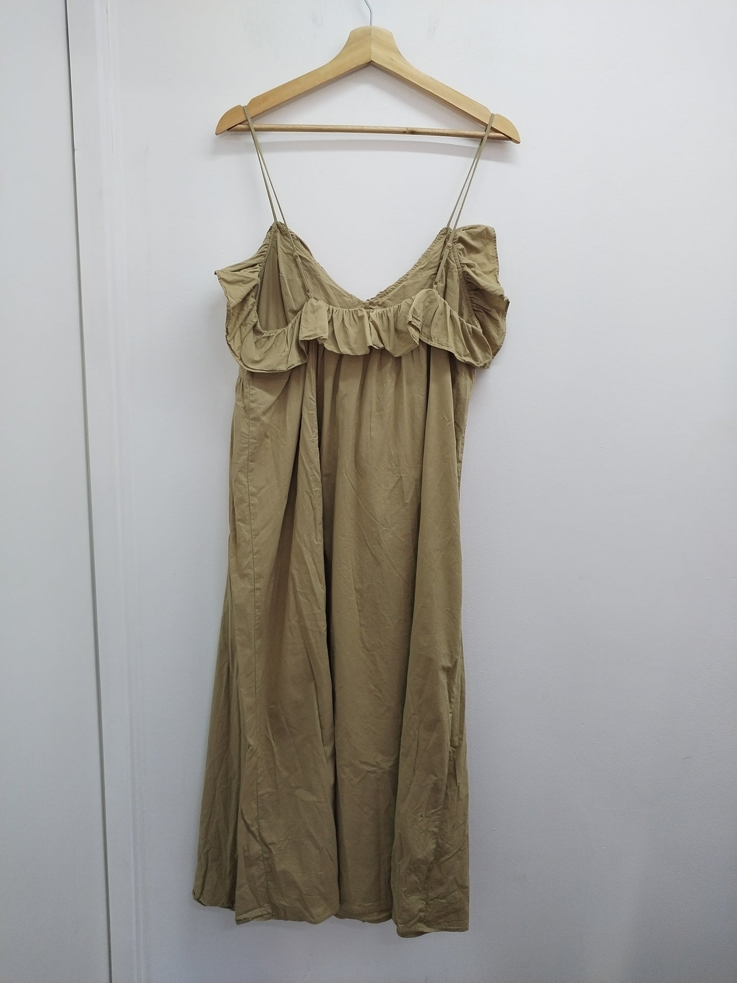 Robe à bretelles H&M beige Taille L