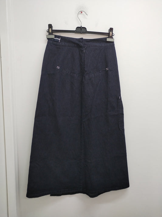 Jupe longue en jeans Scénic bleue foncée Taille 36
