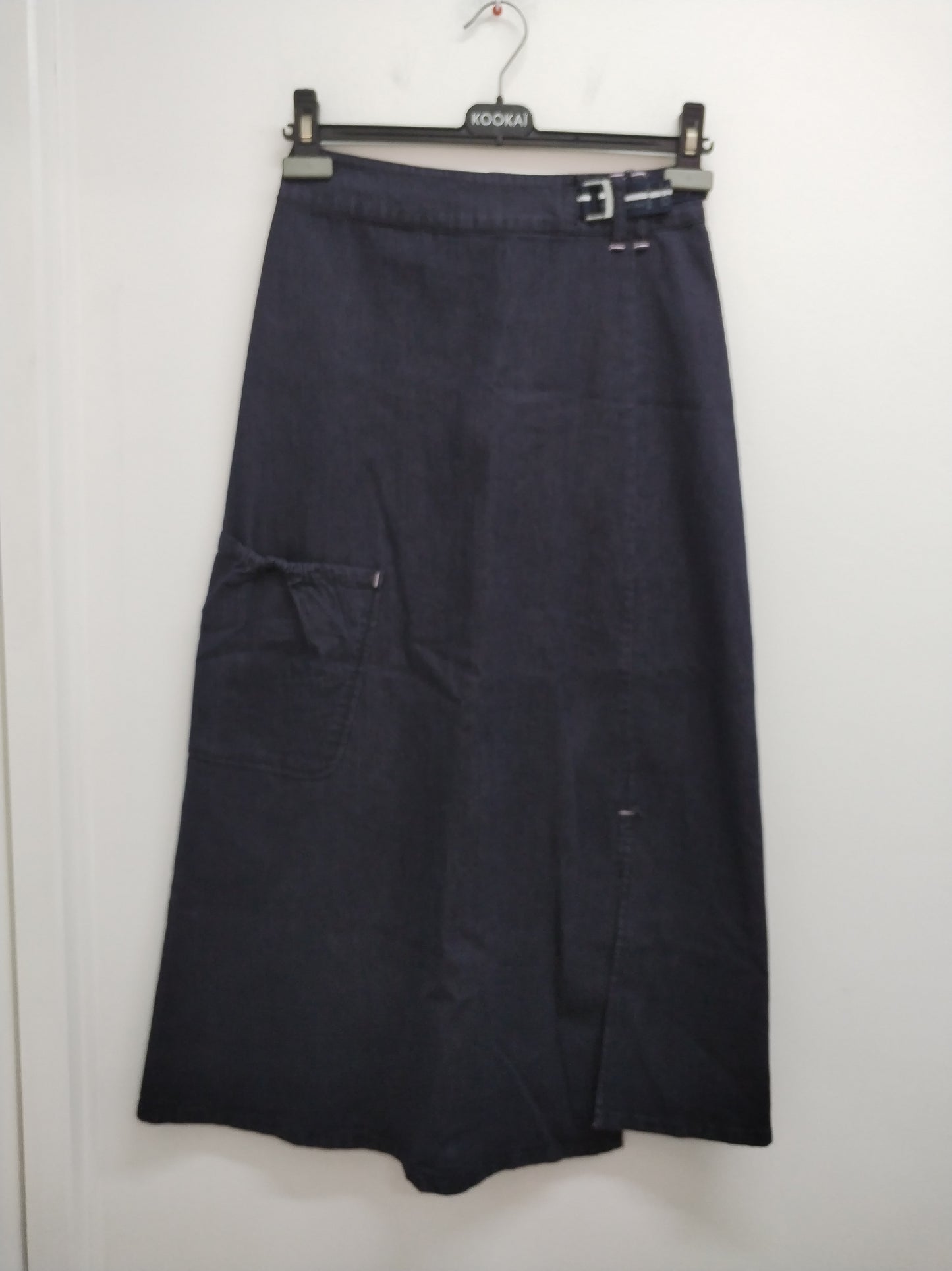 Jupe longue en jeans Scénic bleue foncée Taille 36