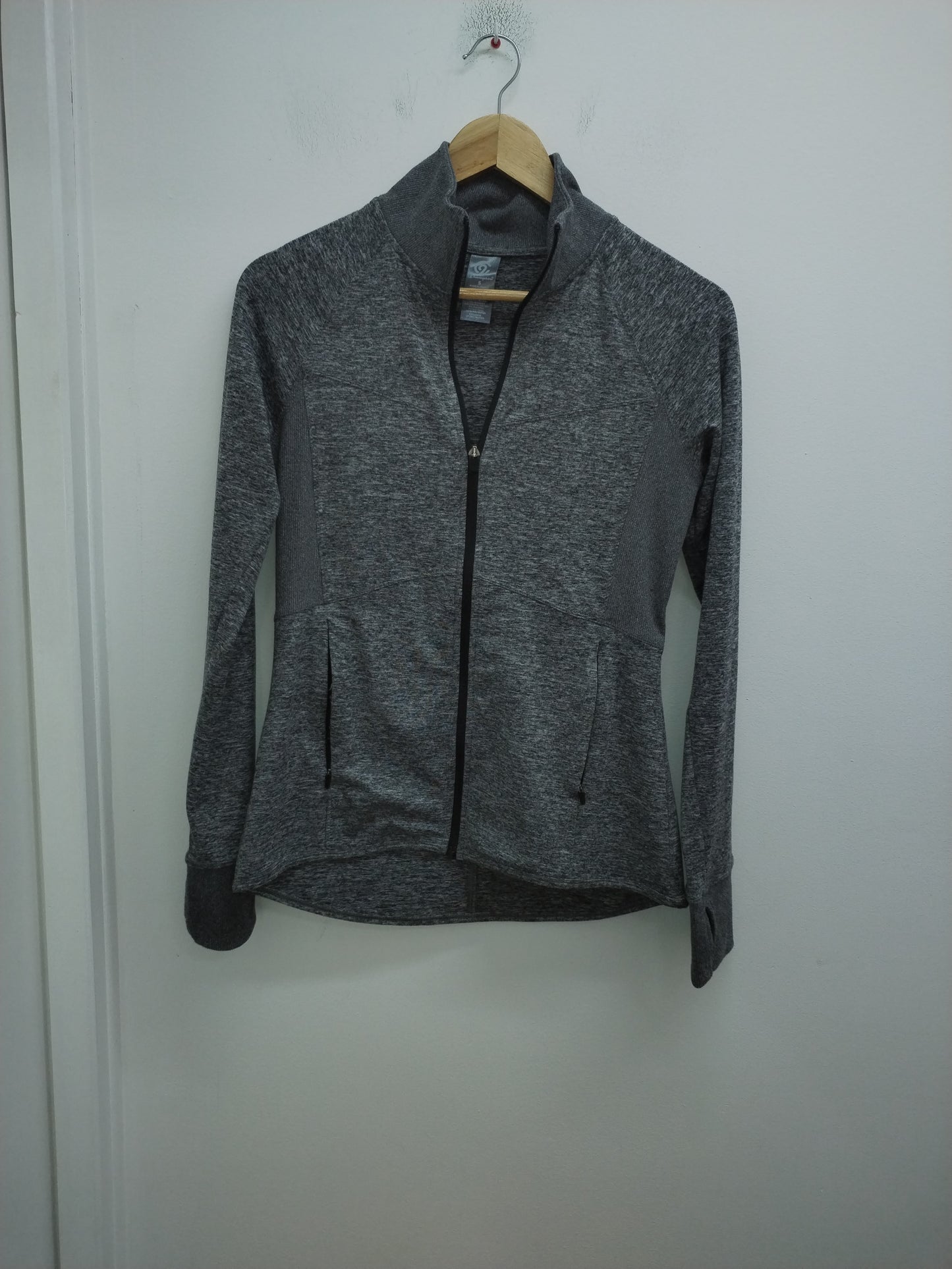 Veste de sport zippée Champion grise chinée Taille S