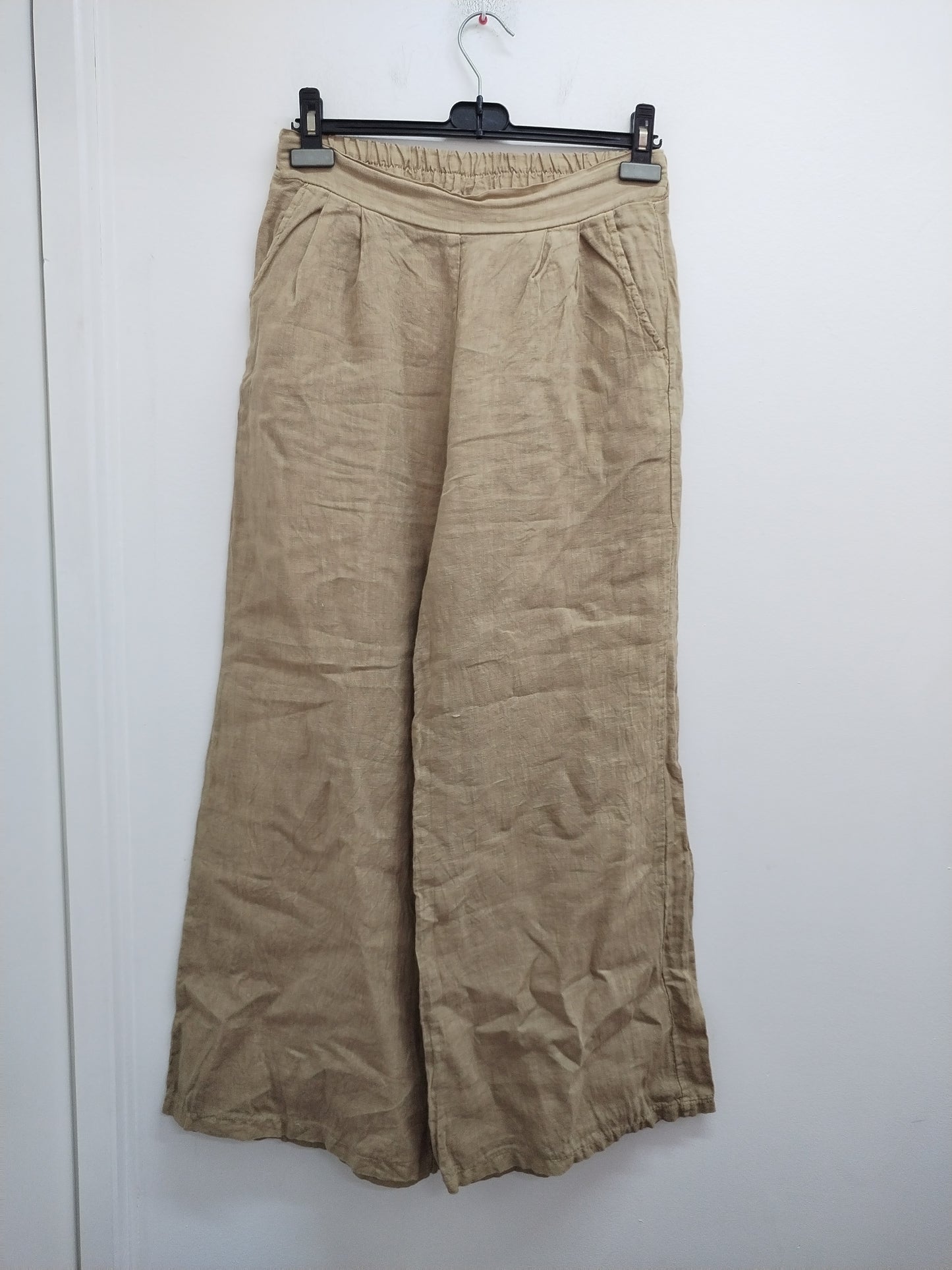 Pantalon jambes larges Senes beige Taille M