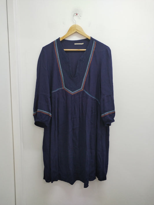 Robe manches 3/4 Elora marine Taille 40