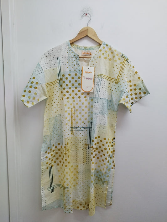 Robe manches courtes Fabindia à motifs Taille M