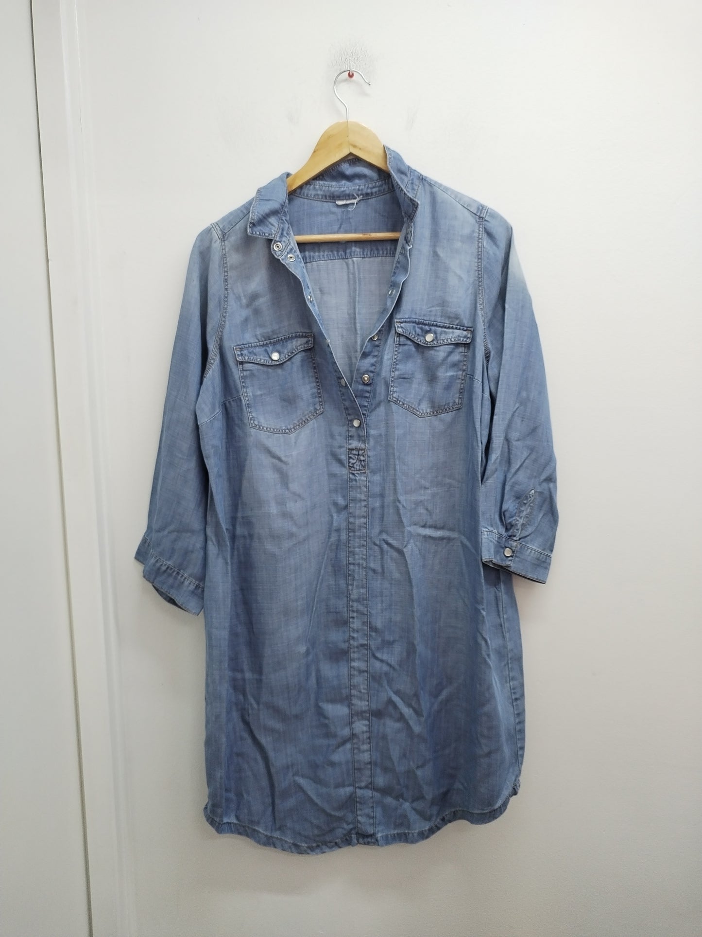 Robe manches 3/4 bleue jeans Taille M