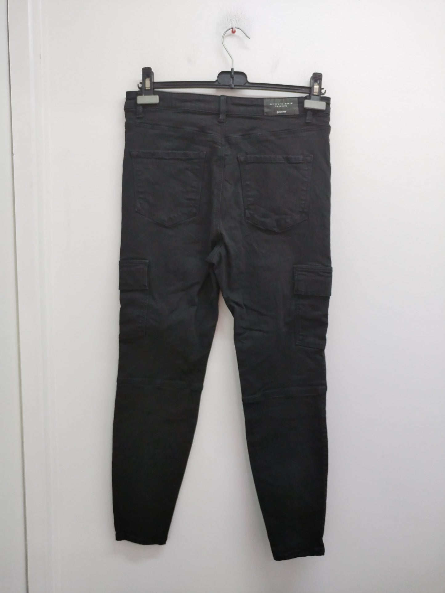 Jeans super high waist Stradivarius noir avec poches Taille 40