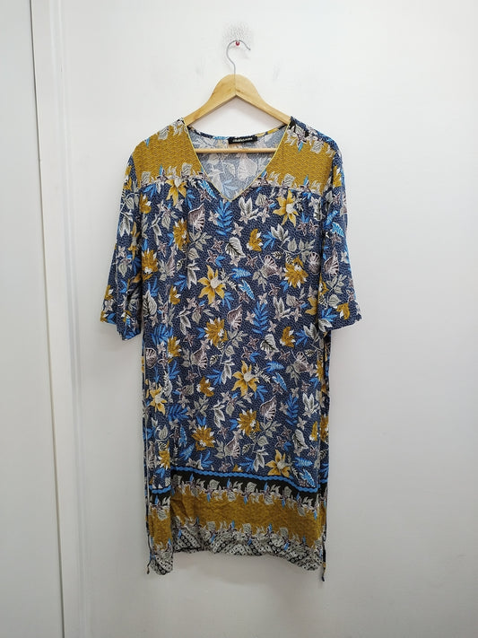 Robe manches courtes Christine Laure à motifs Taille L