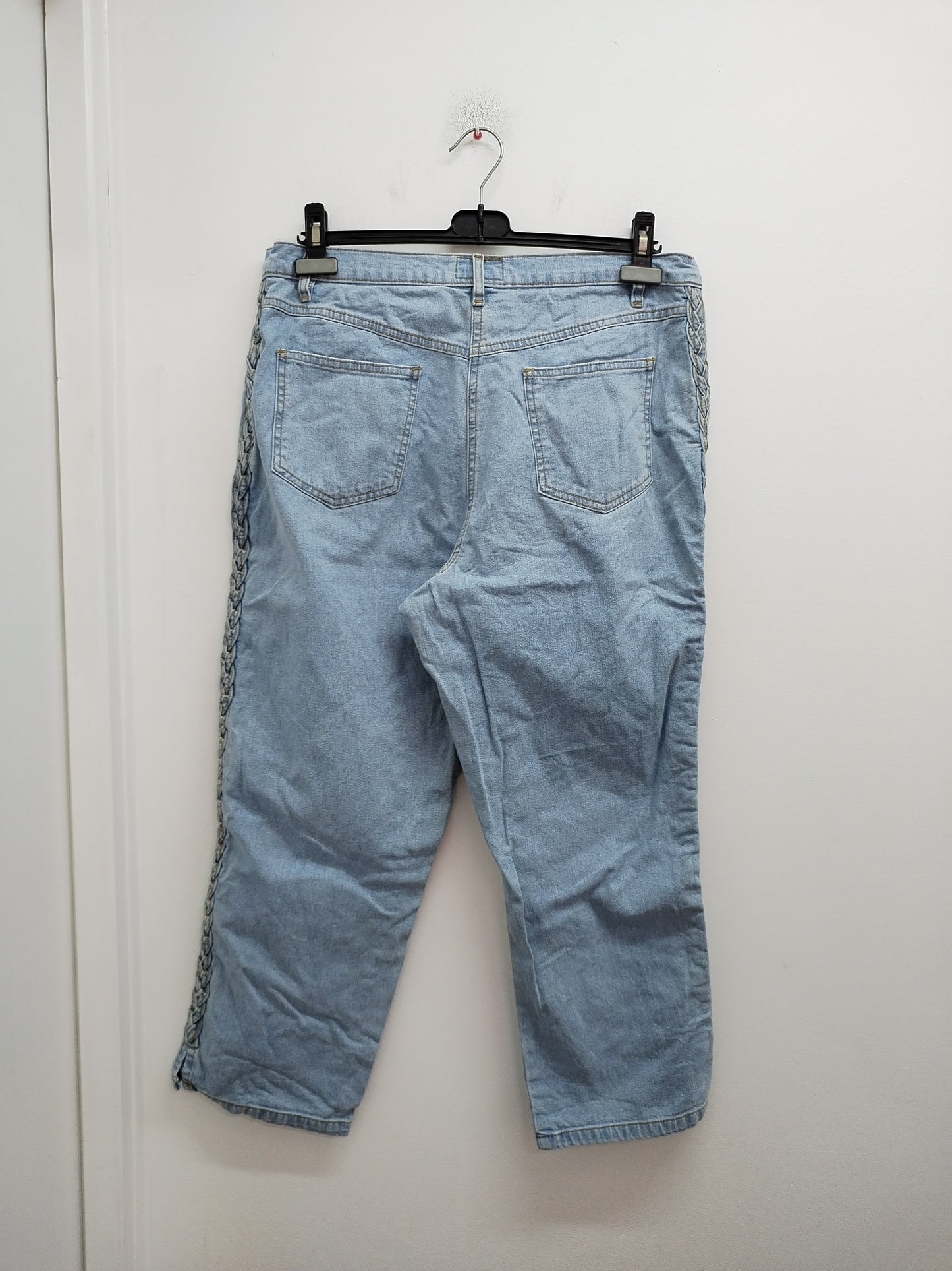 Pantacourt en jeans John Baner bleu clair Taille 46