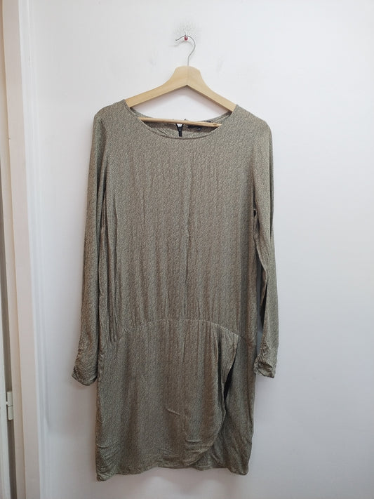 Robe manches longues R Ninety Fifth imprimée léopard Taille 40