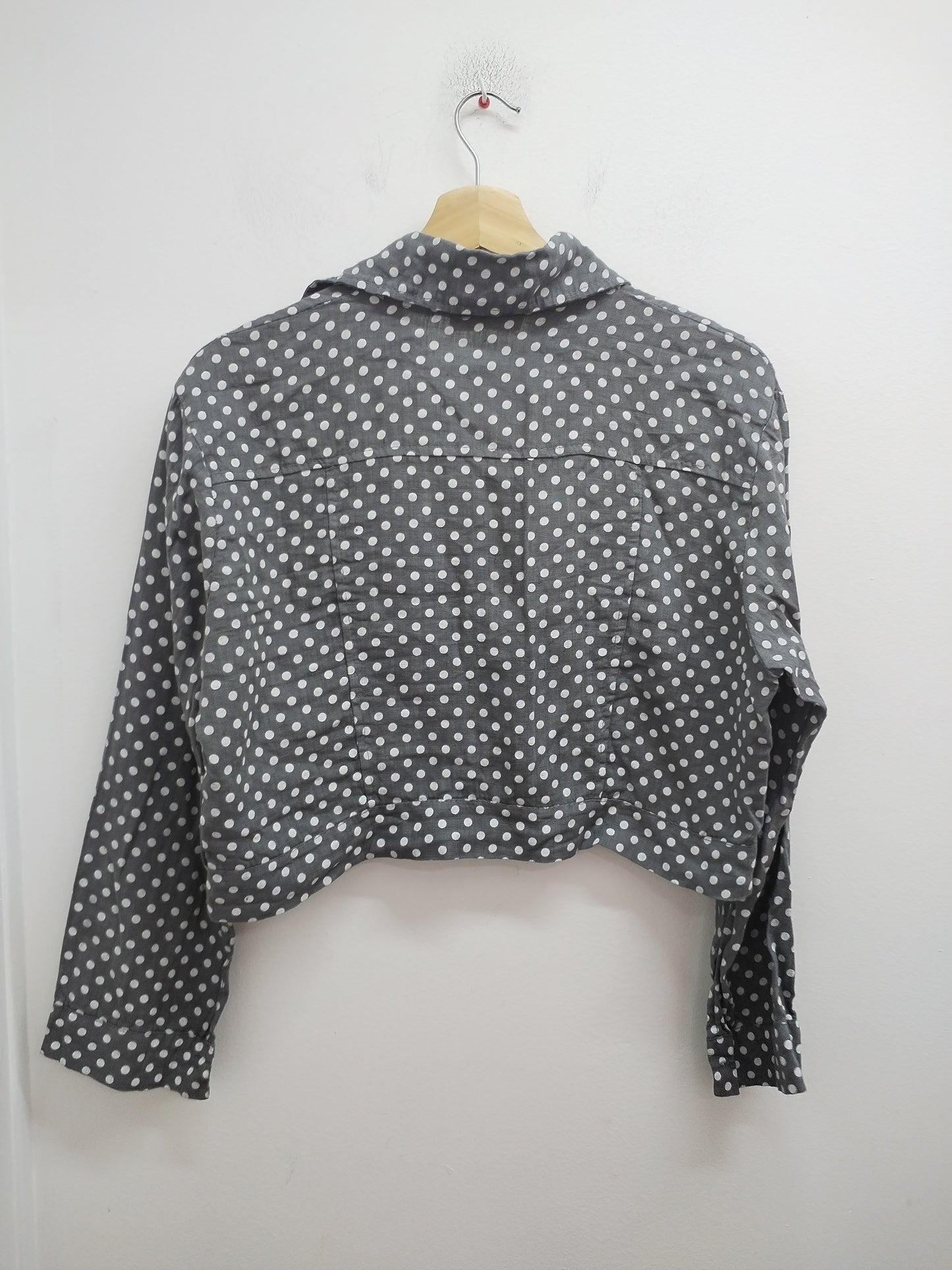 Veste courte Talia Benson grise à pois Taille M
