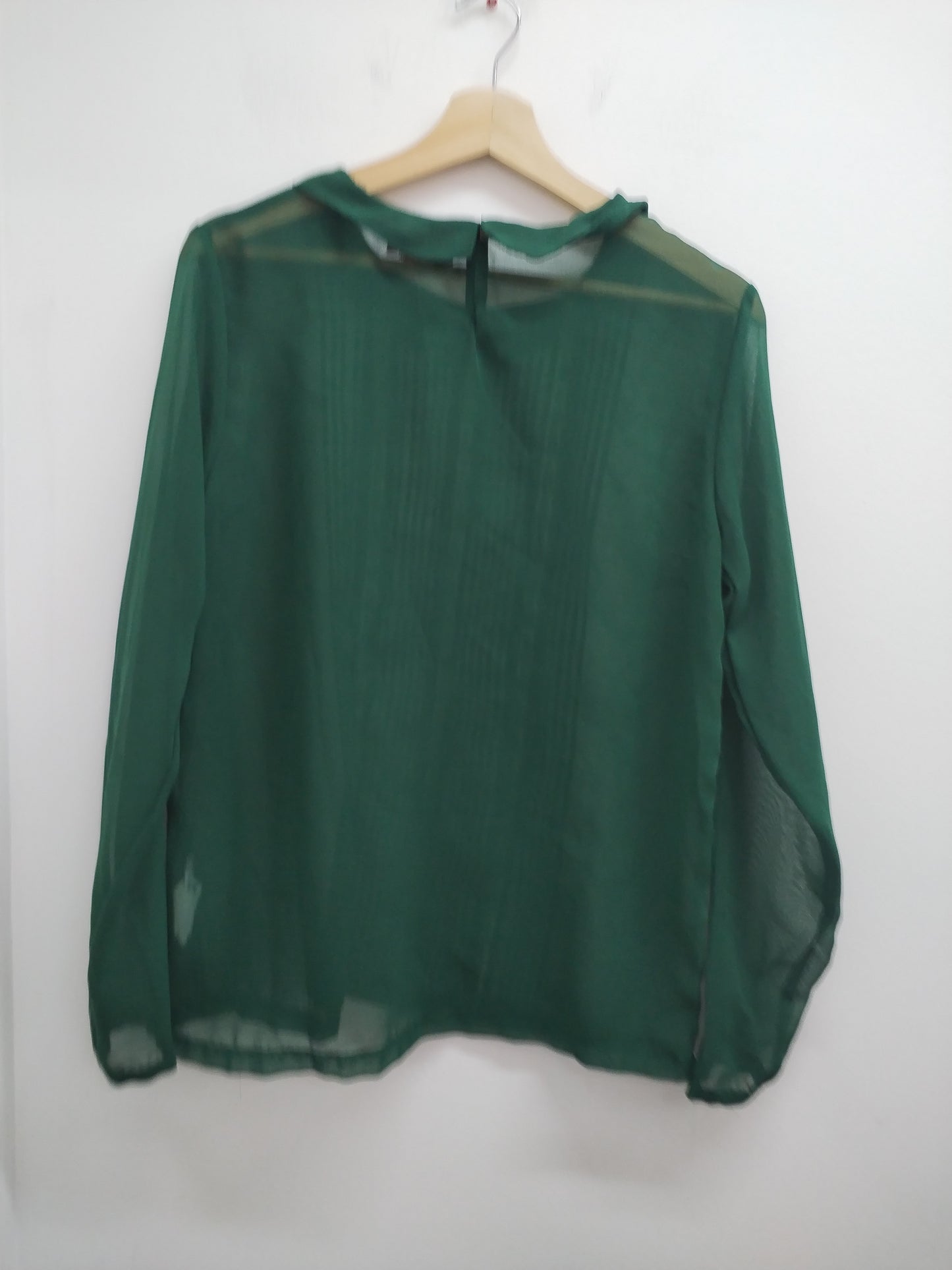 Tunique manches longues en voile Tissaia verte Taille 40