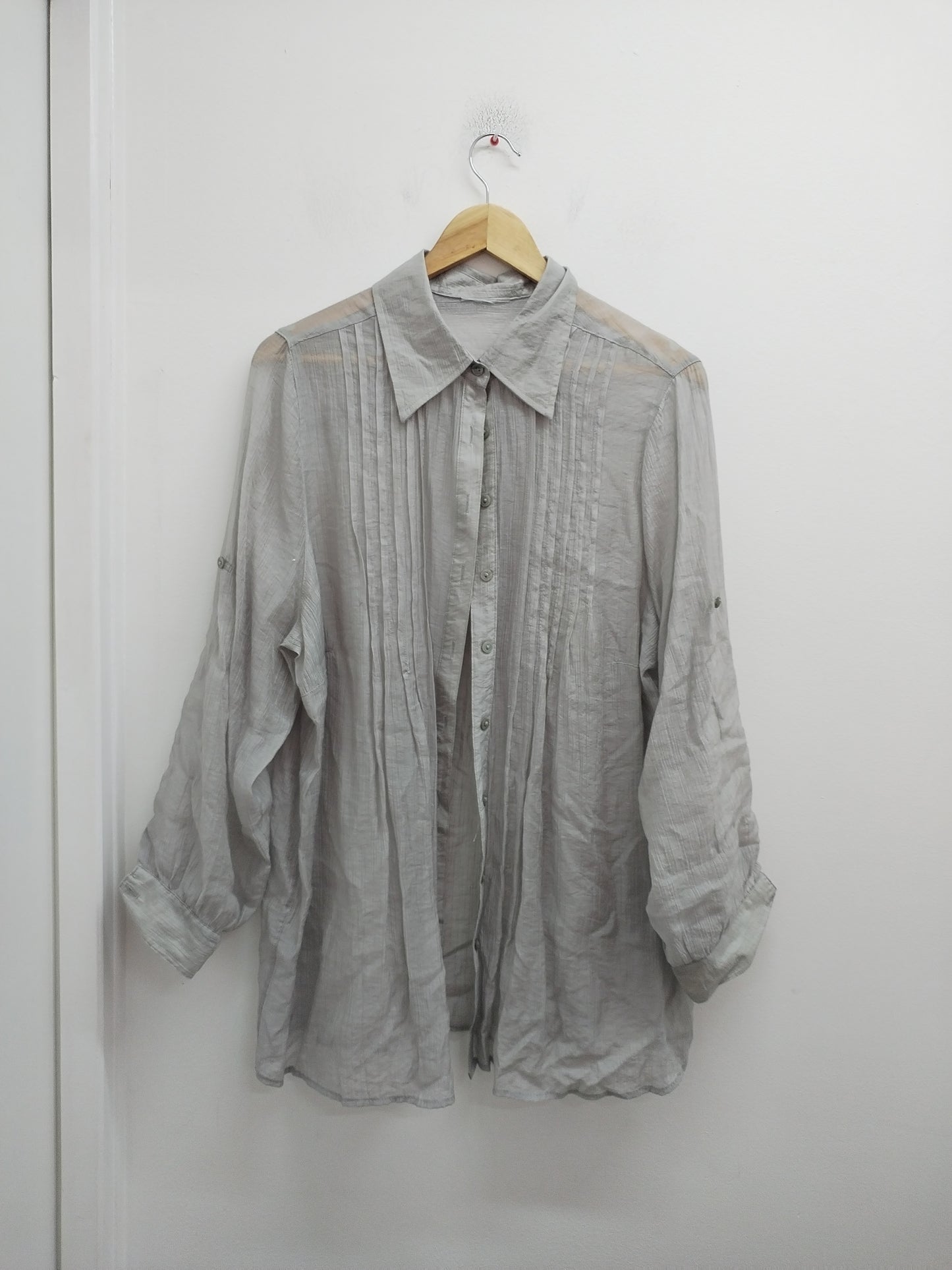 Chemise légère manches longues grise Taille XL