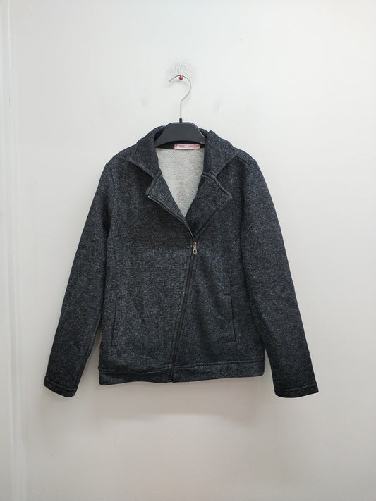 Veste Gémo Kids grise et argentée Taille 12 Ans