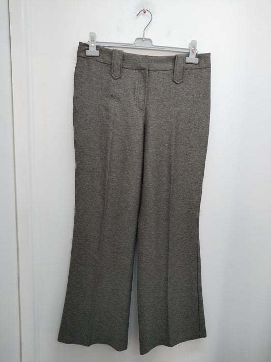Pantalon jambes larges Style marron chiné Taille 42