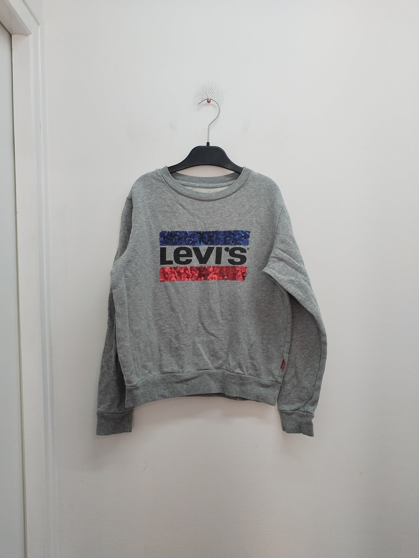 Sweat Levi's gris avec sequins Taille 14 Ans