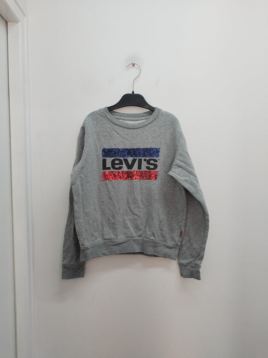 Sweat Levi's gris avec sequins Taille 14 Ans