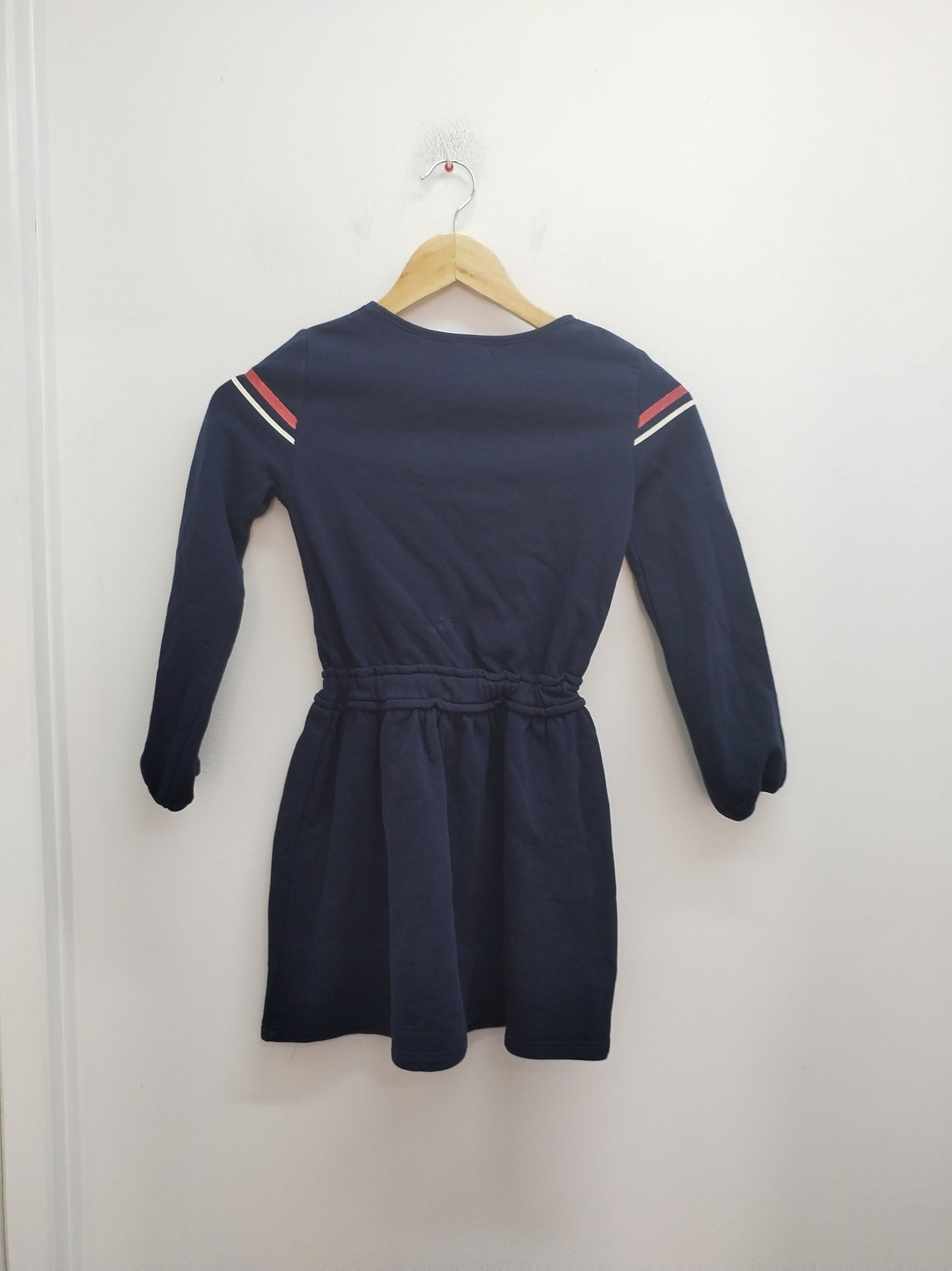 Robe manches longues Kiabi bleue marine avec impression Taille 8 Ans