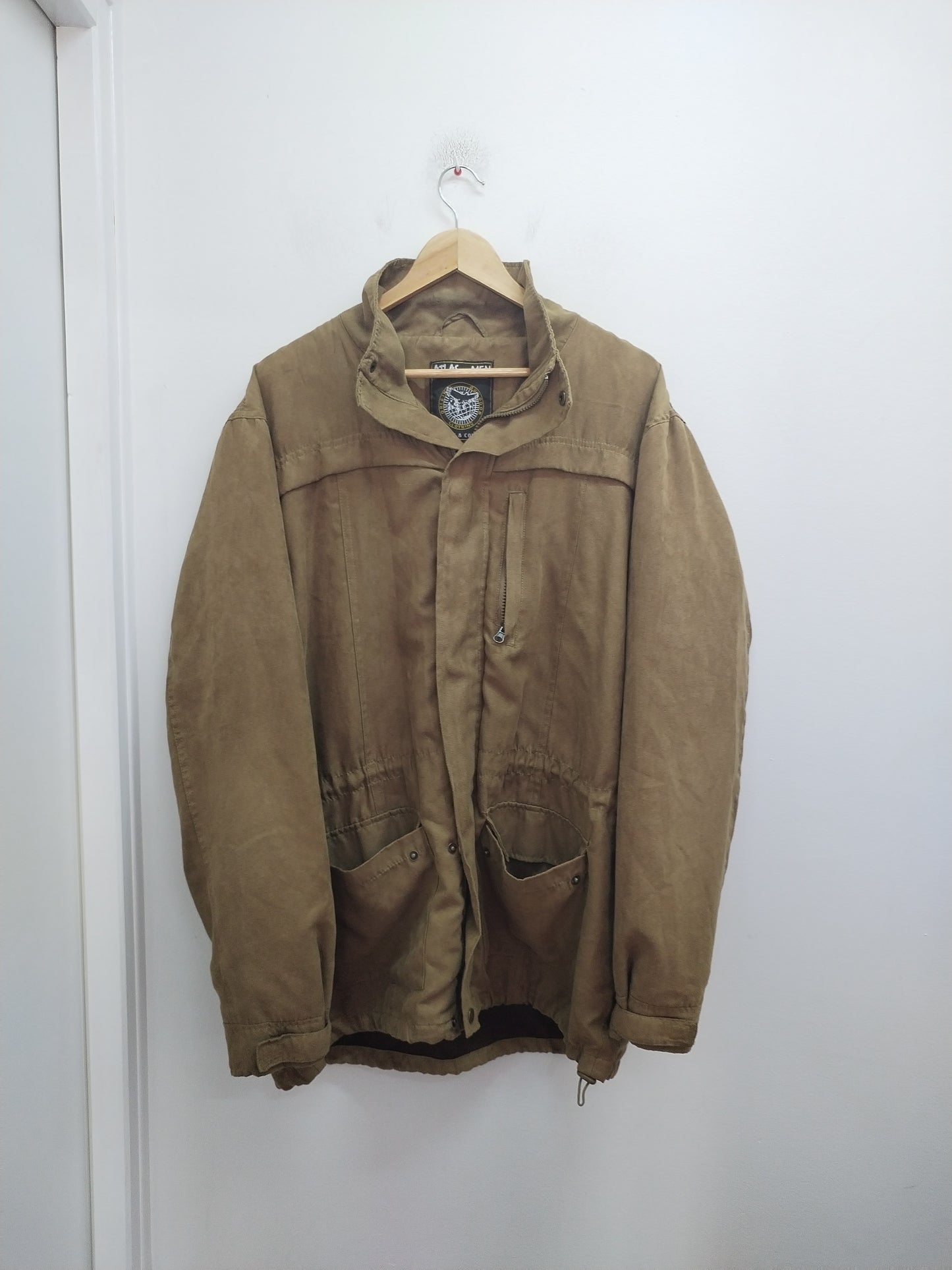 Veste Atlas For Men marron effet daim Taille XXL