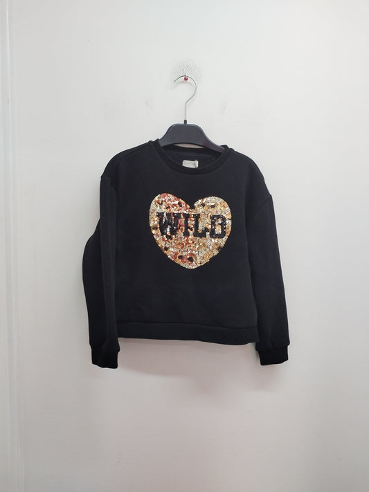Sweat Orchestra noir avec sequins Taille 6 Ans