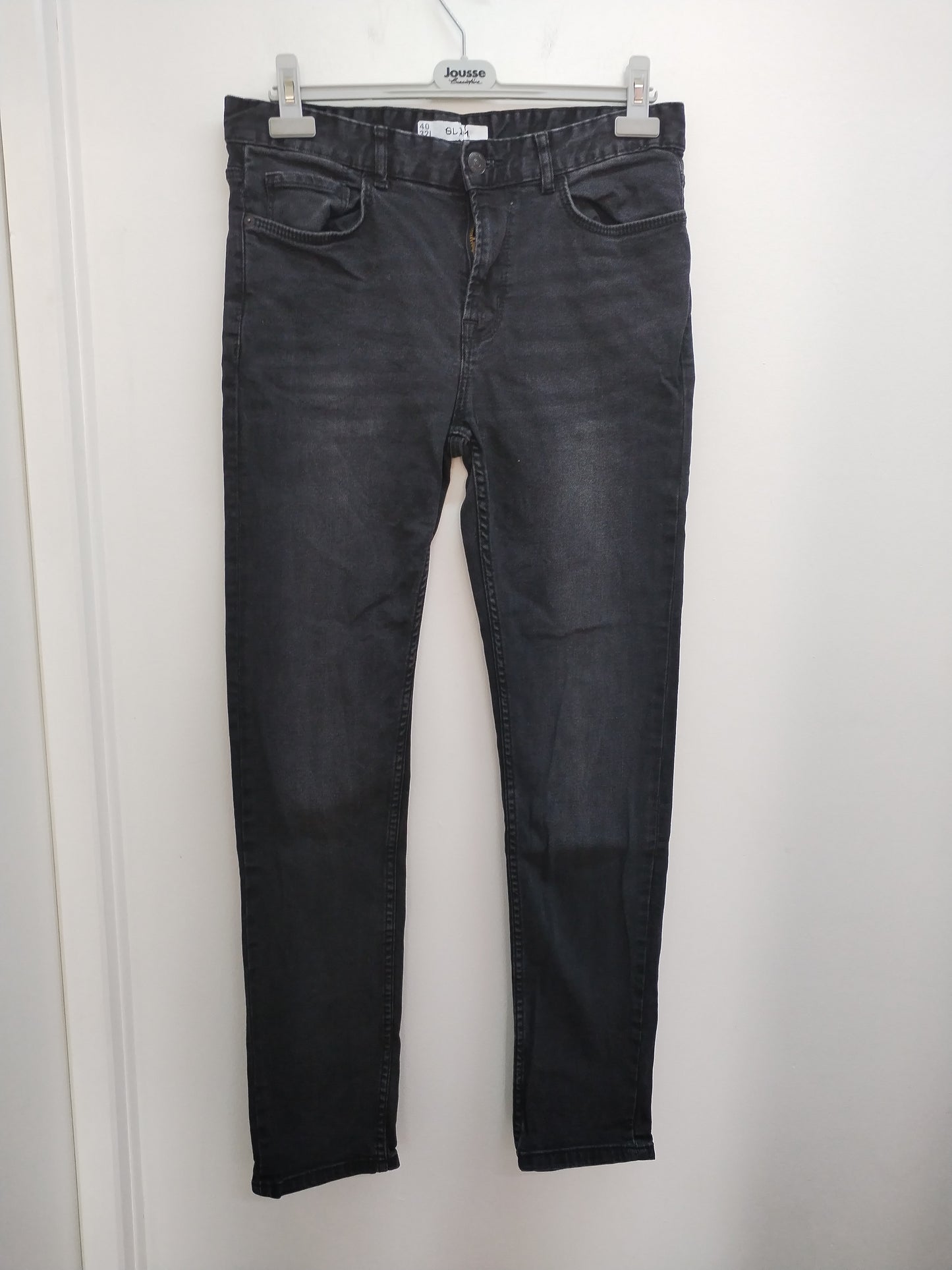 Jeans slim Kiabi noir délavé Taille 40