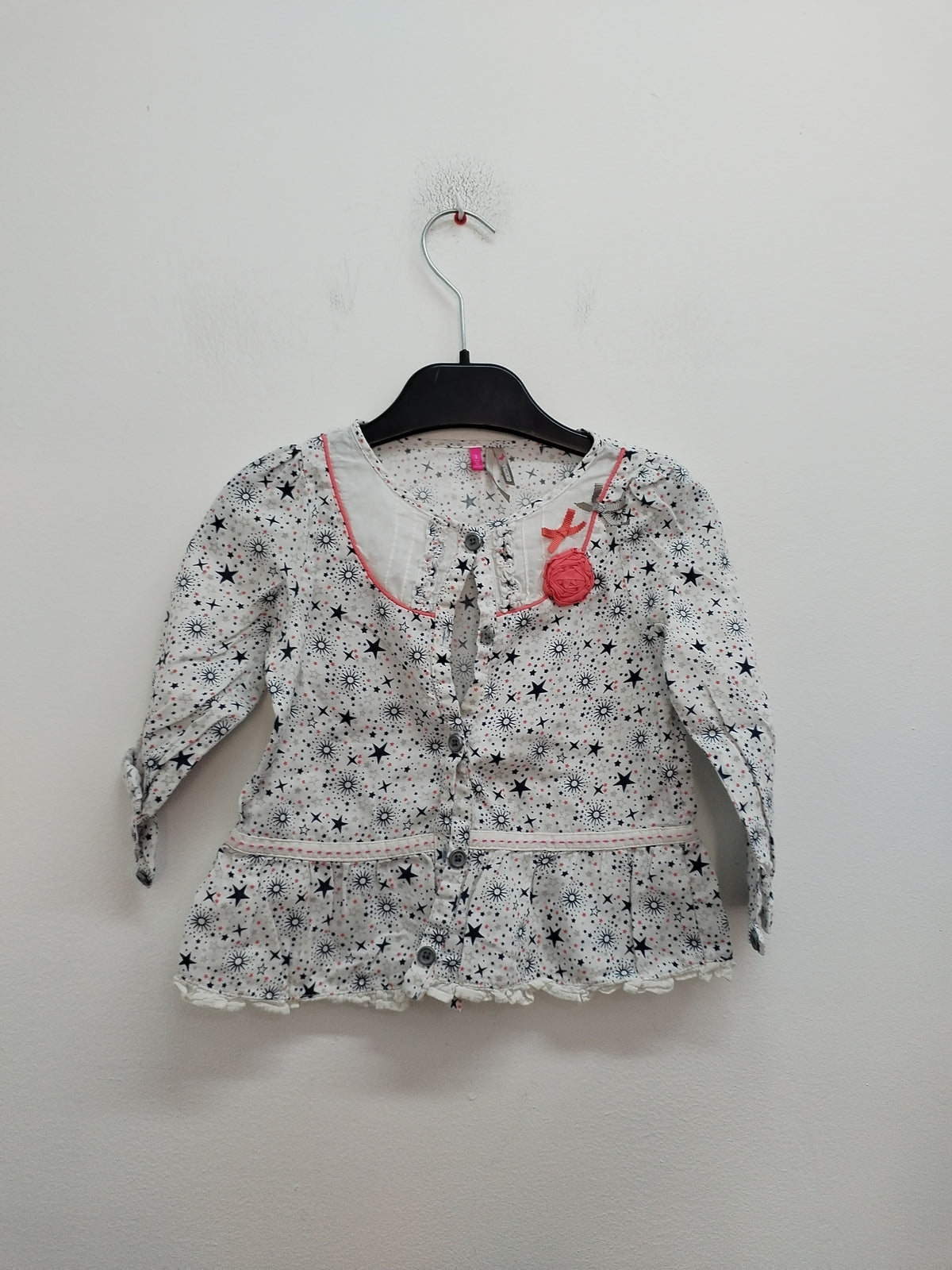 Tunique manches longues Orchestra blanche à motifs Taille 3 Ans