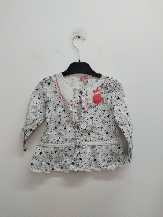 Tunique manches longues Orchestra blanche à motifs Taille 3 Ans