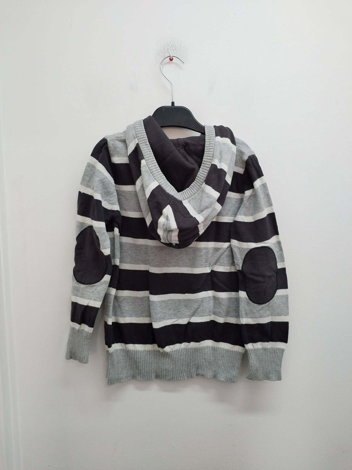 Pull fin avec capuche LCW Teen gris rayé Taille 8/9 Ans