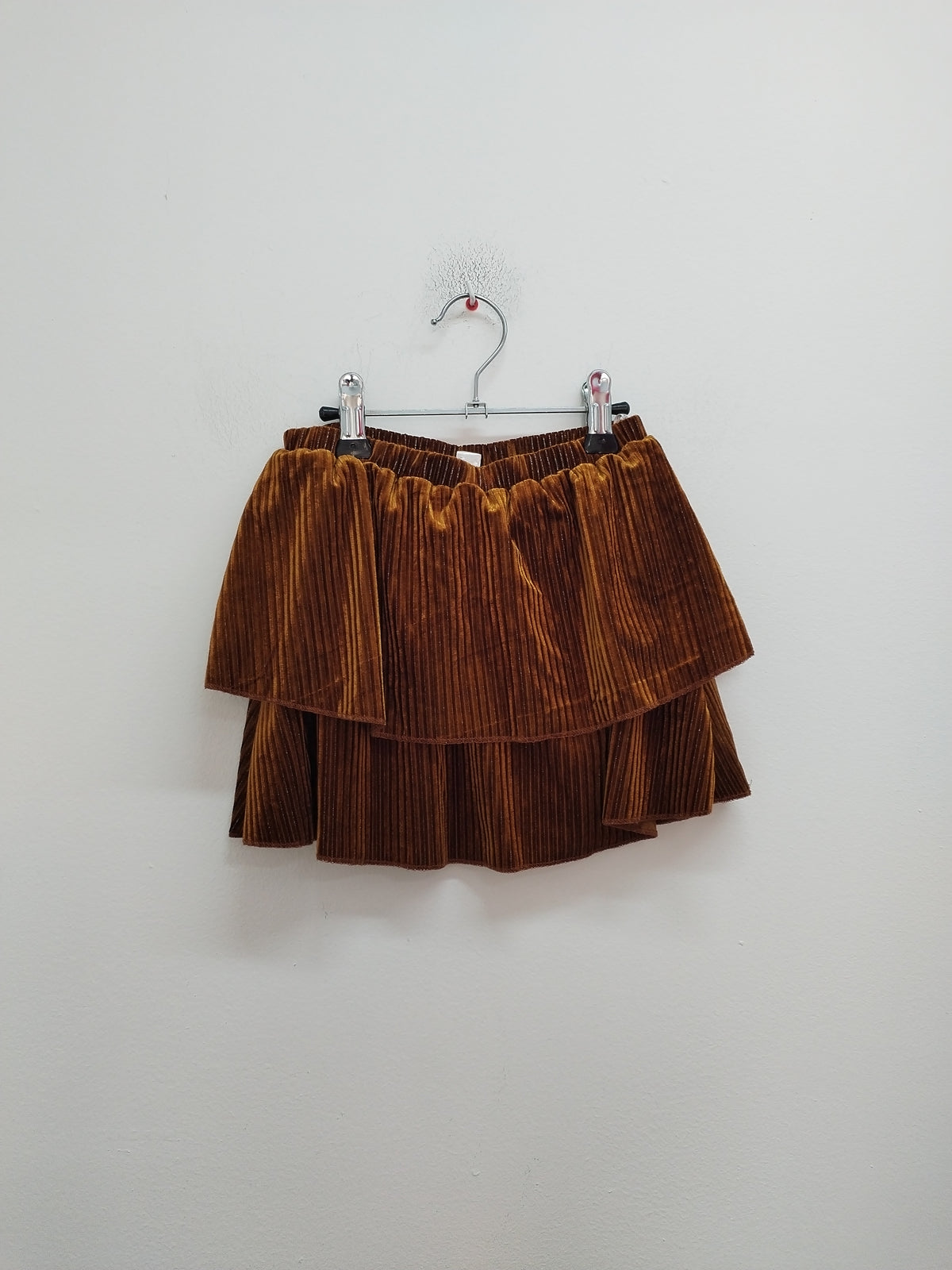 Jupe plissée en velours Zeeman marron Taille 5 Ans
