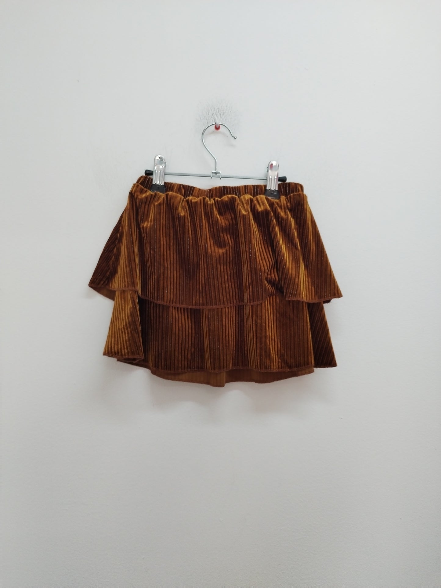 Jupe plissée en velours Zeeman marron Taille 5 Ans