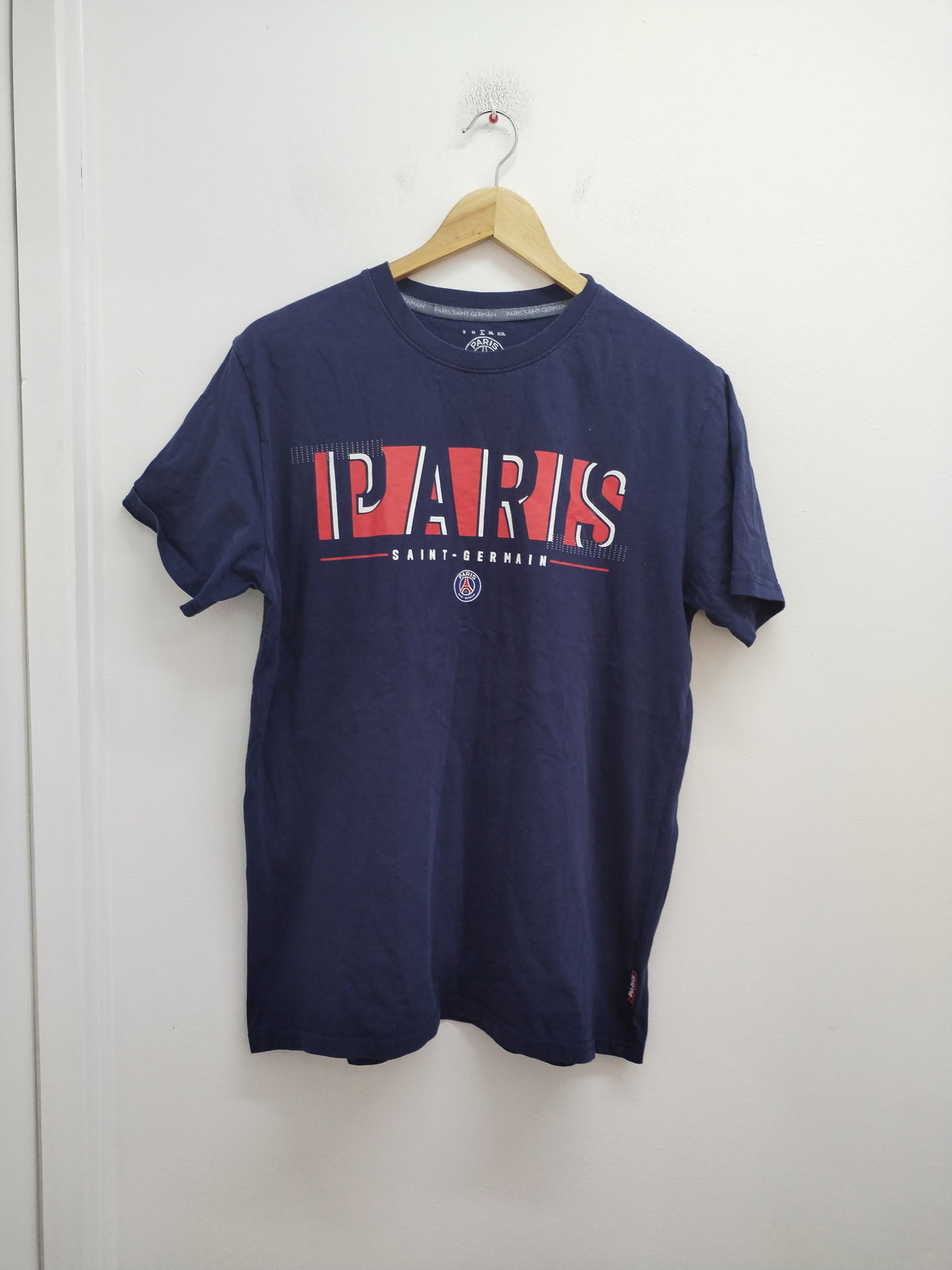T-shirt Paris Saint Germain marine avec impression Taille L