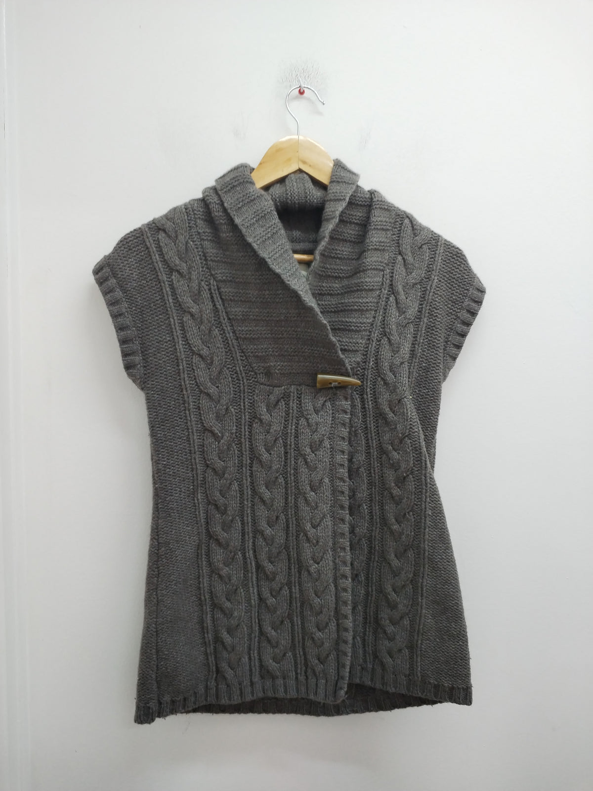 Gilet sans manches en mailles Esprit gris Taille S