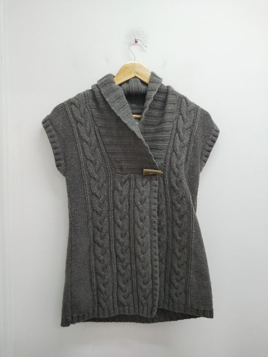 Gilet sans manches en mailles Esprit gris Taille S
